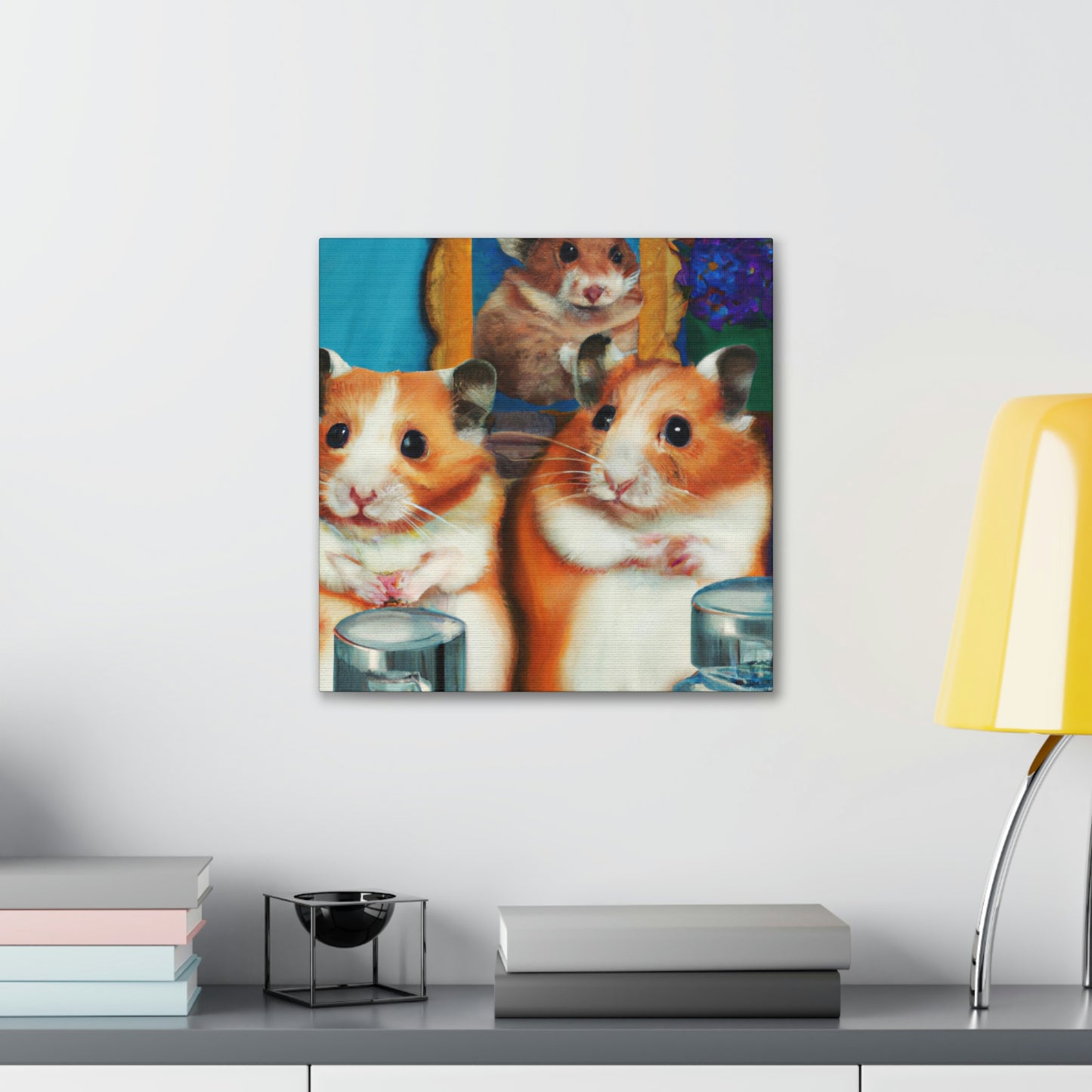 "Hamsters In Art Deco" - Canvas