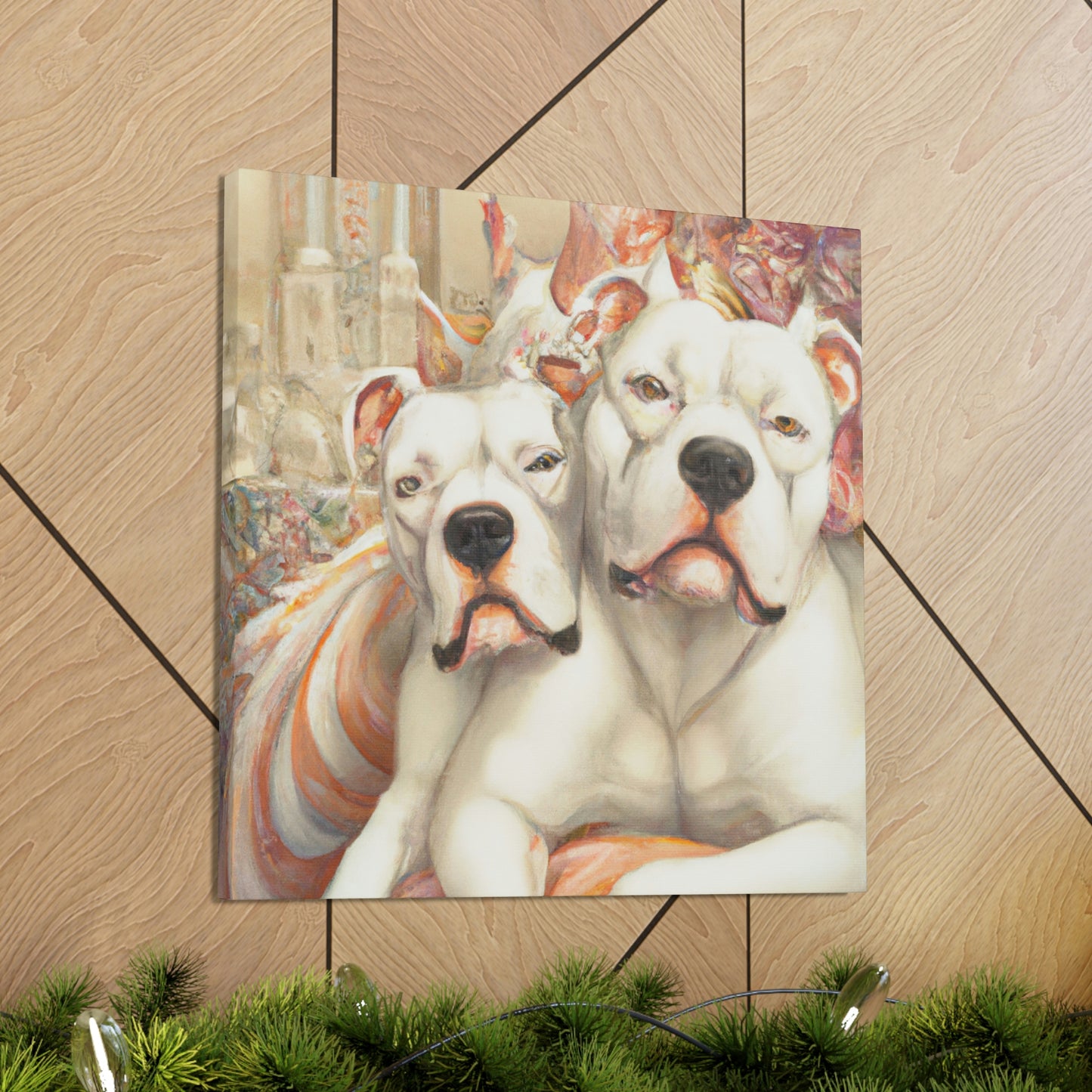 "American Bulldog Glamour". - Canvas