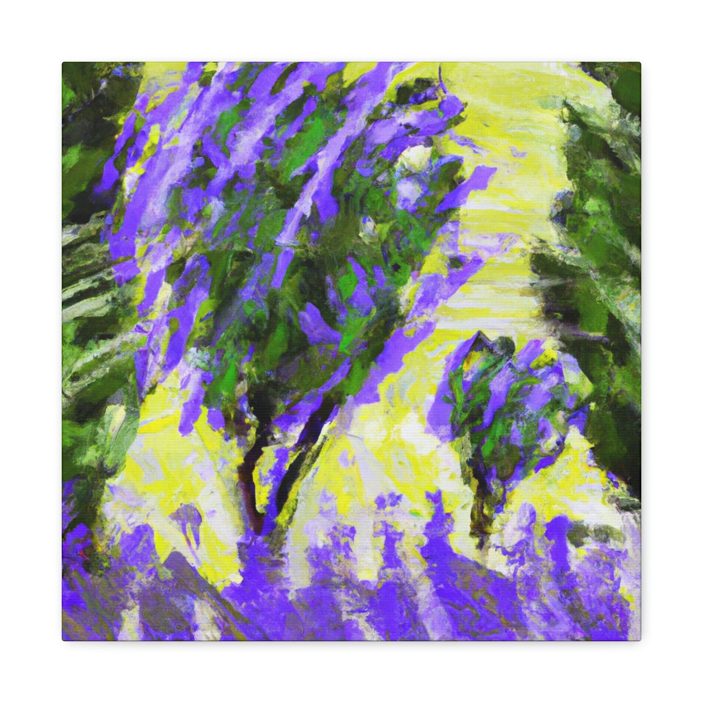 "Lavender's Abstractionist Hues" - Canvas