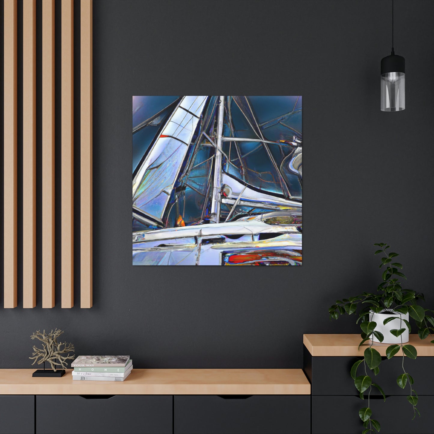 "Yacht on the Horizon" - Canvas