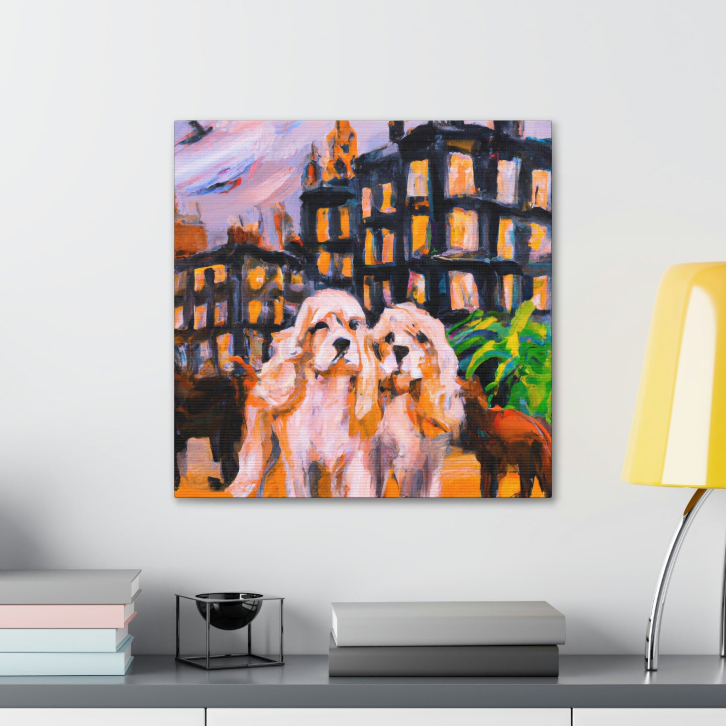 "Cocker Spaniel Unleashed" - Canvas