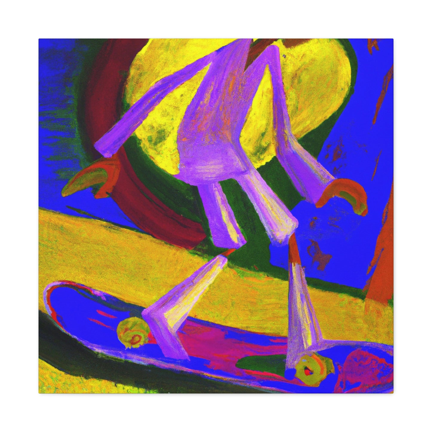 Skateboarding Expressionism - Canvas