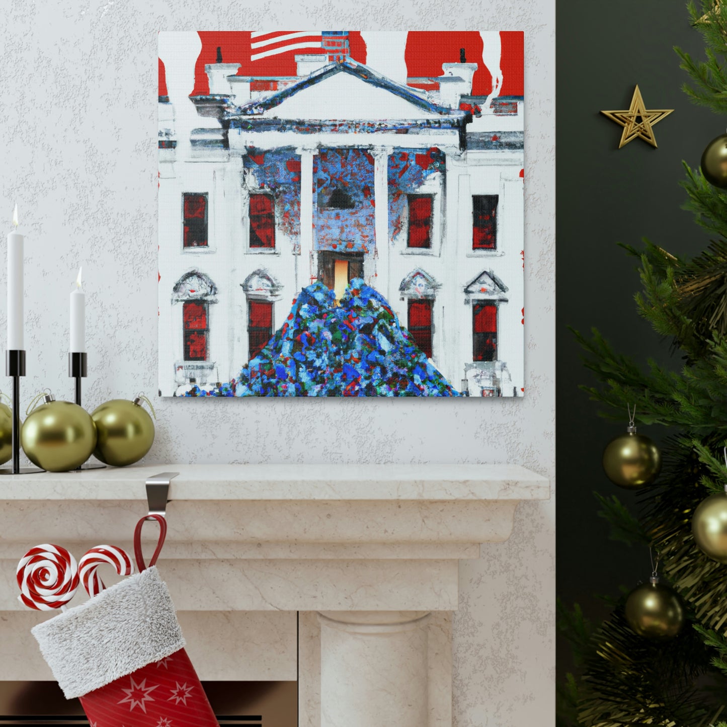 The White House Grandeur - Canvas