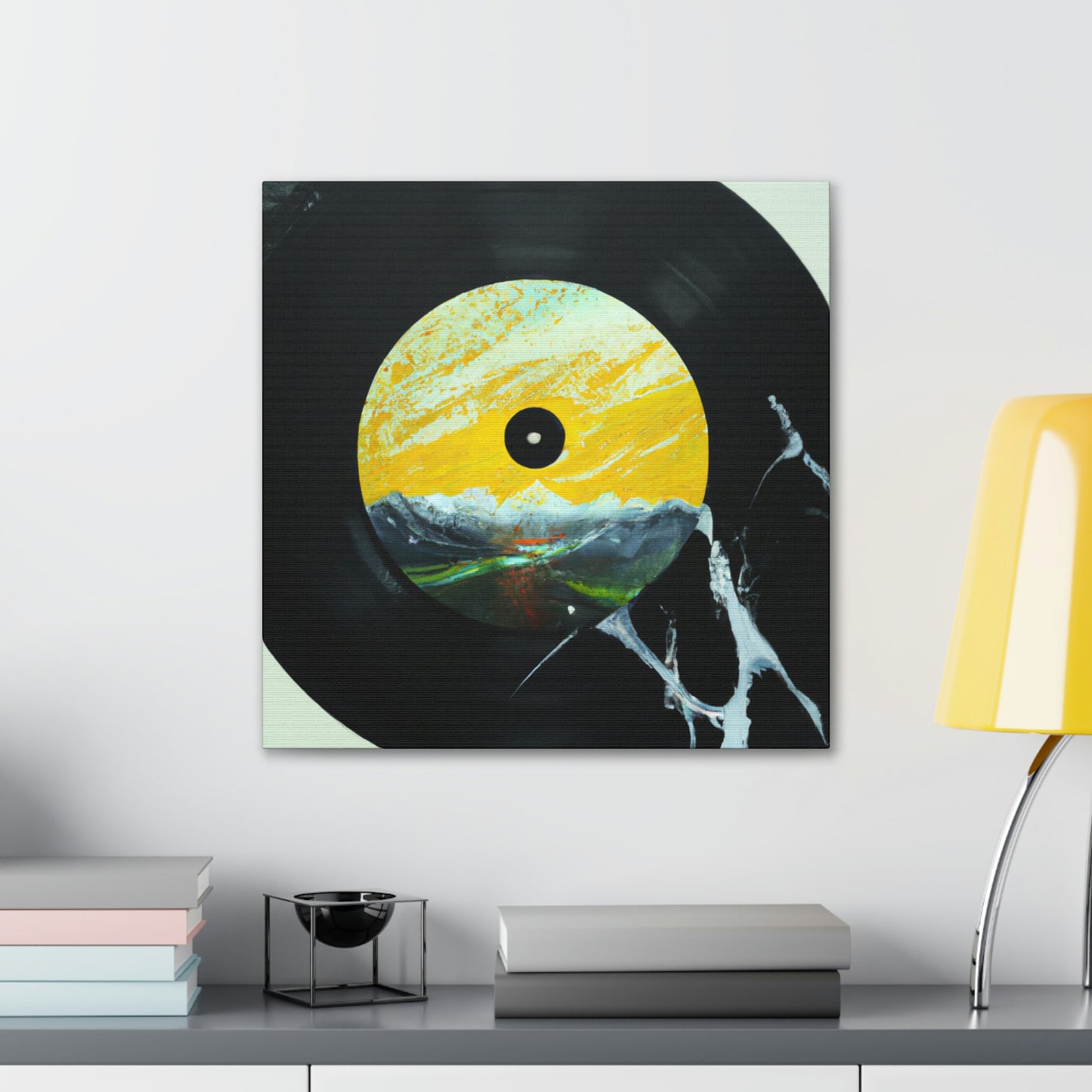 Vinyl Record Reflection - Canvas