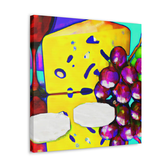 Cheesy Grapes Pop Art - Canvas