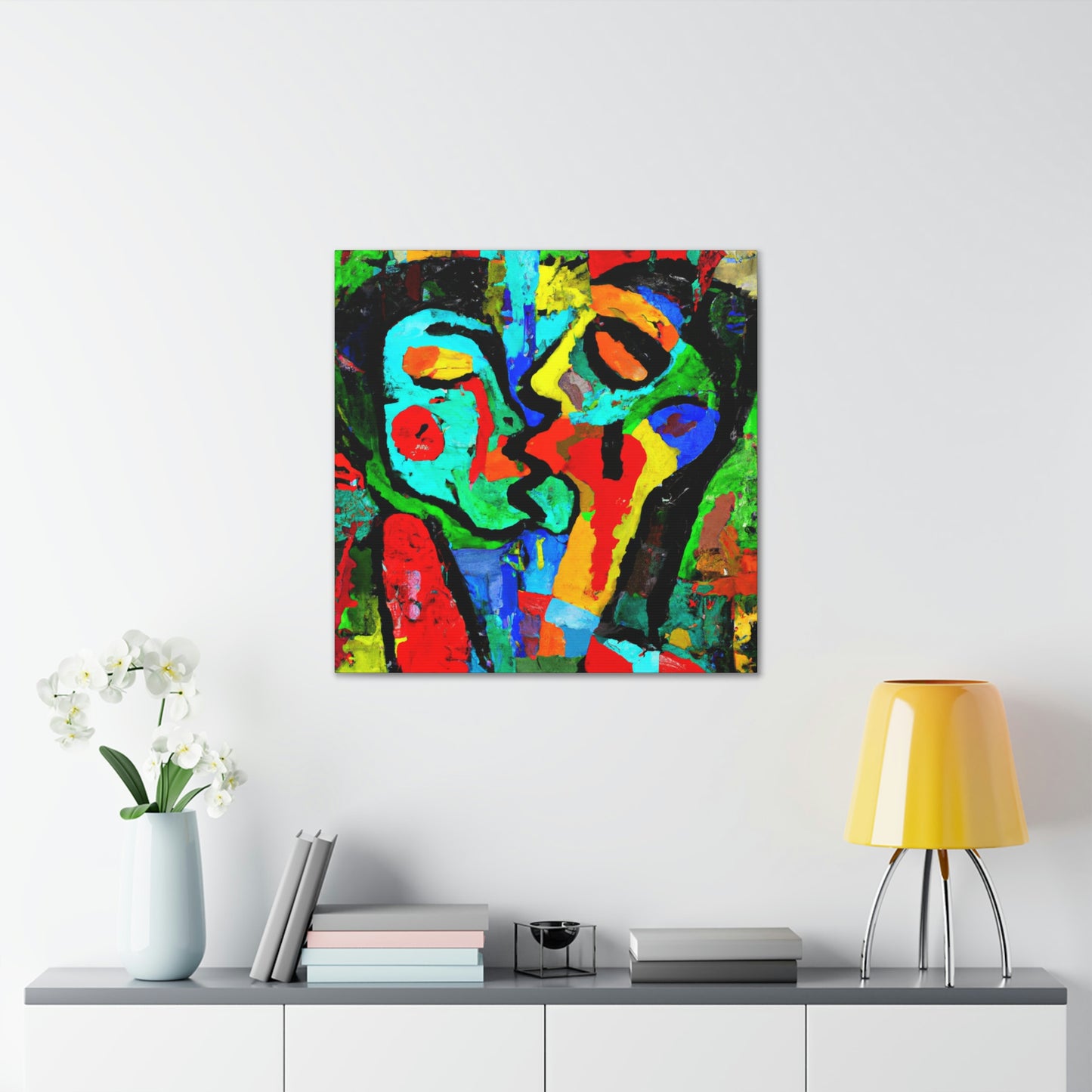 Love's Ardent Embrace - Canvas