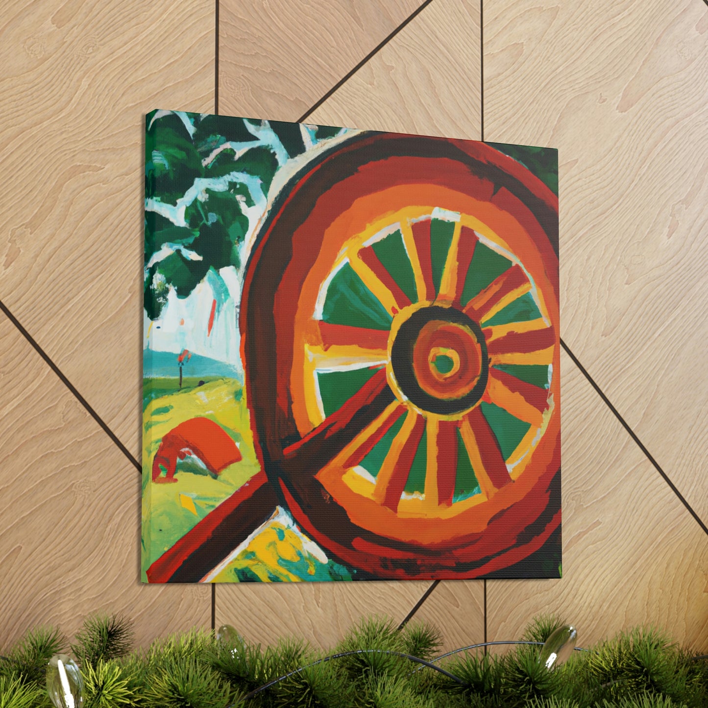 "Wheel of Times Past" - Canvas