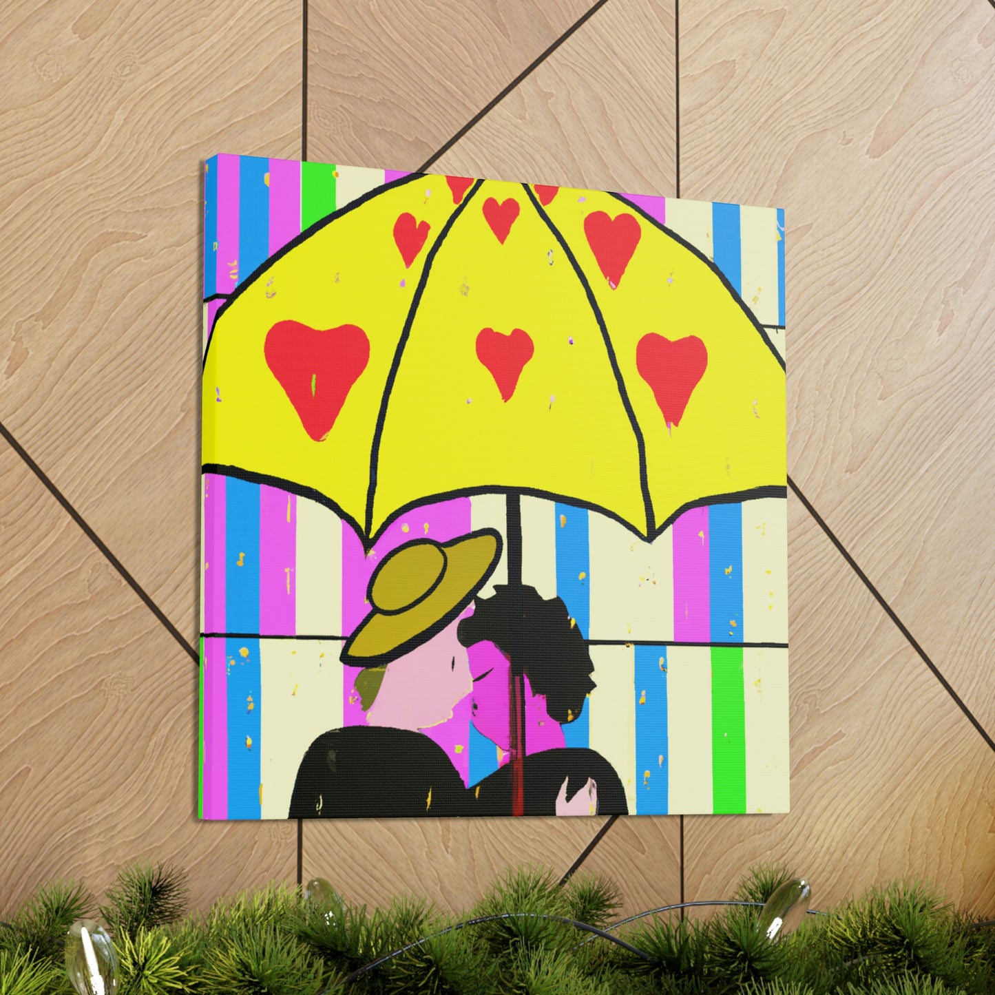 "Love in the Rain" - Canvas