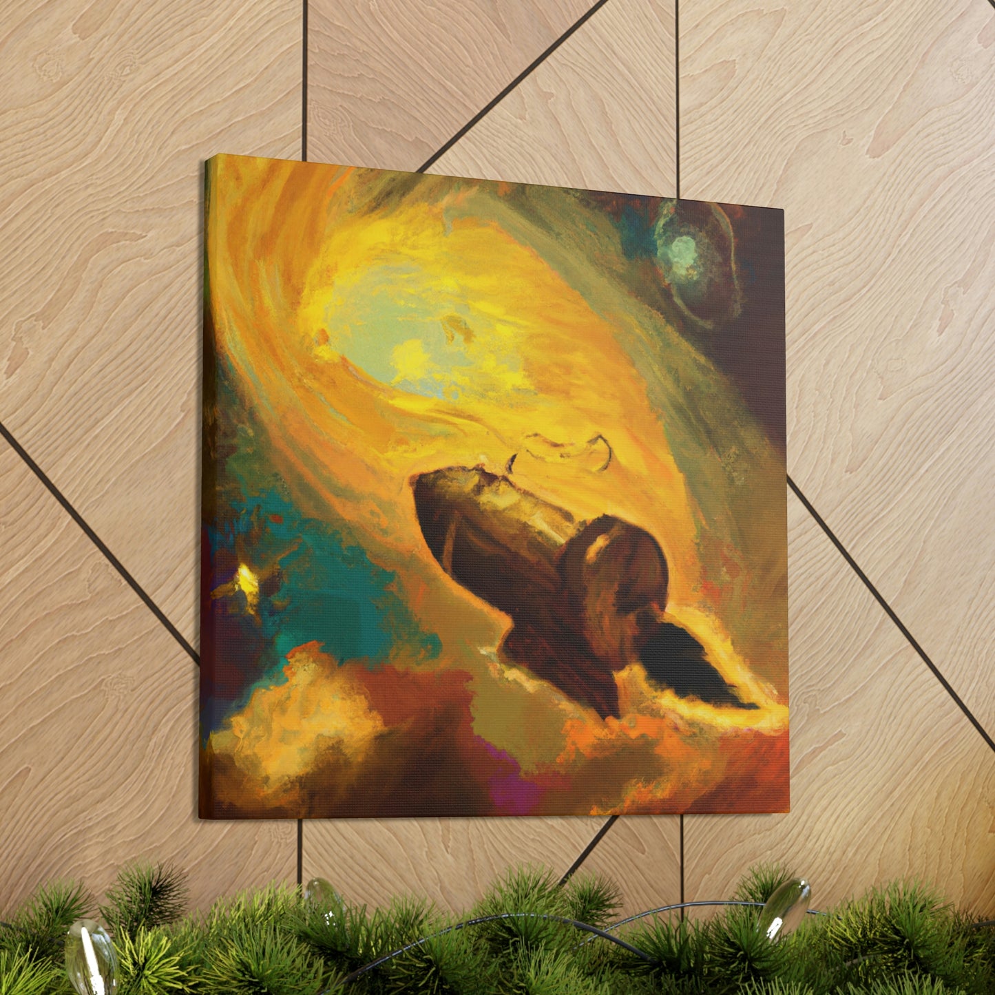 "Comet Illuminates Sky" - Canvas