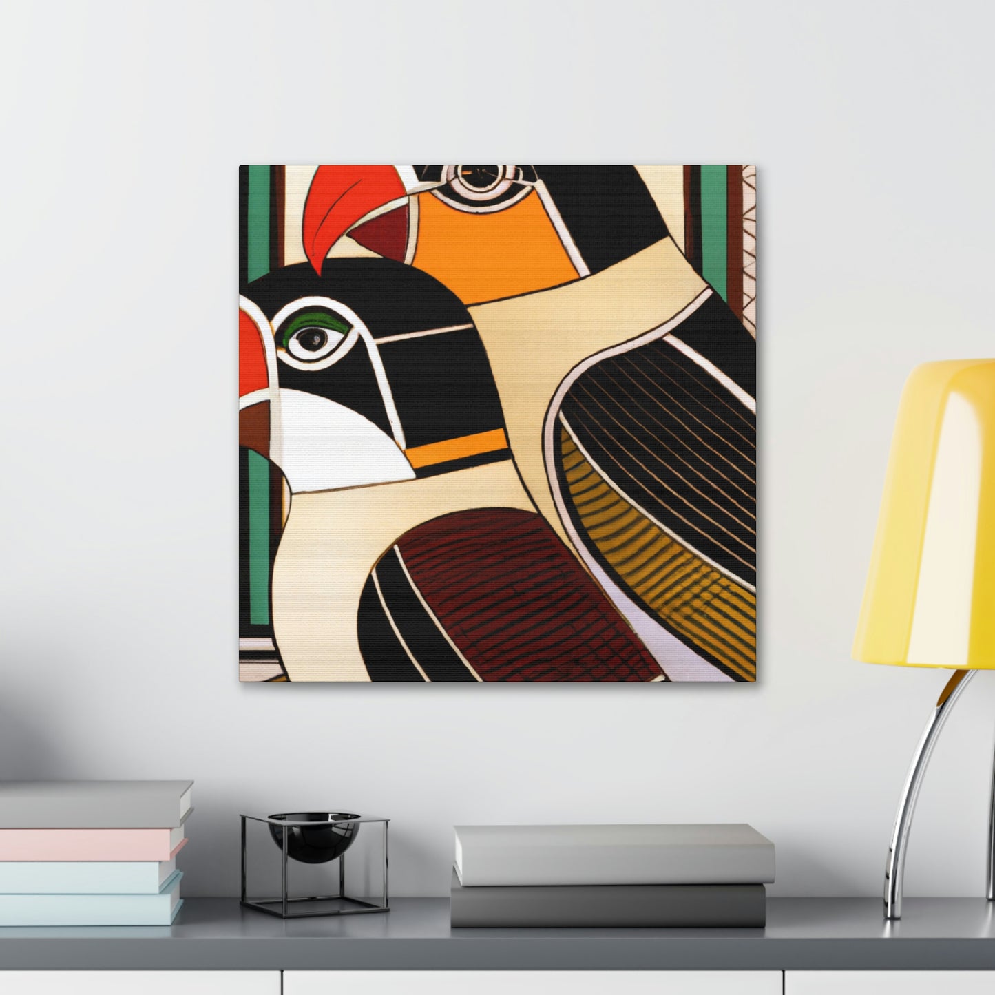 "Loving Birds in Bloom" - Canvas