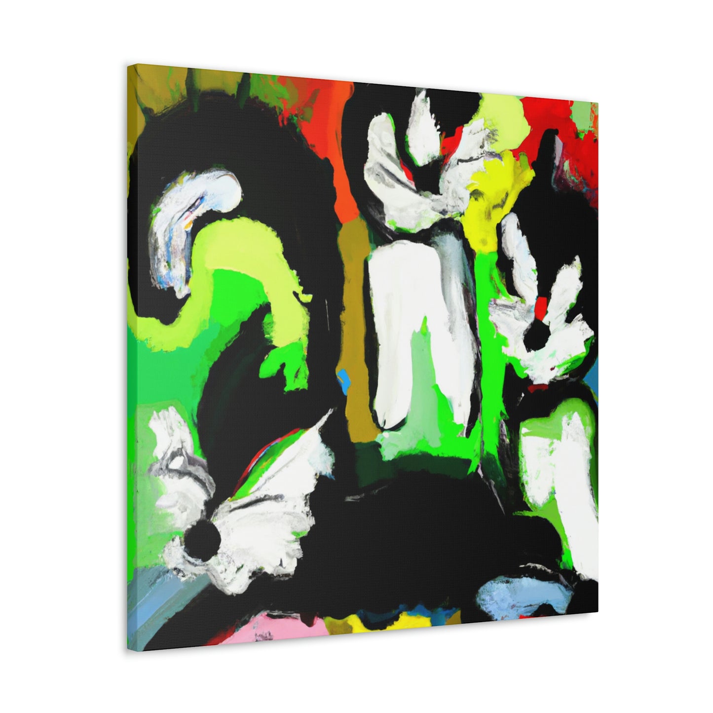 Skunks in Abstractstyle - Canvas