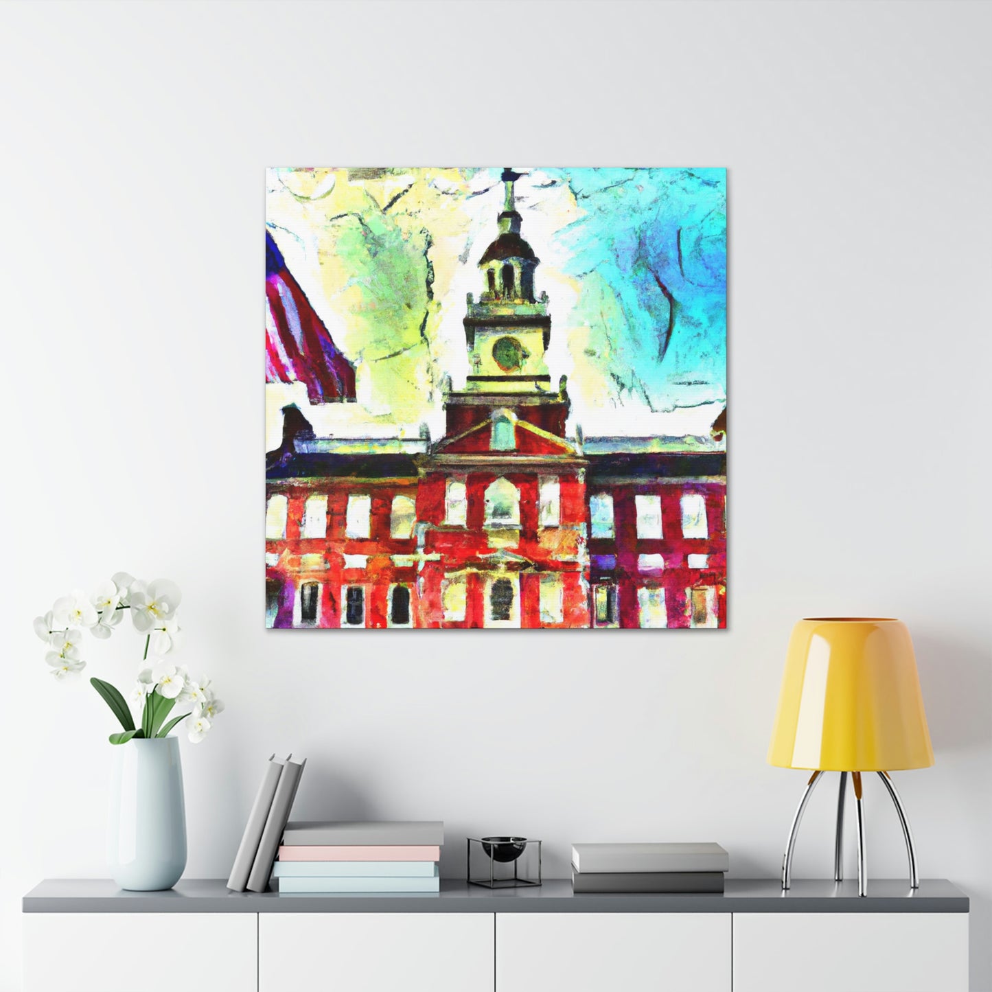 Independence Hall Reflected - Canvas