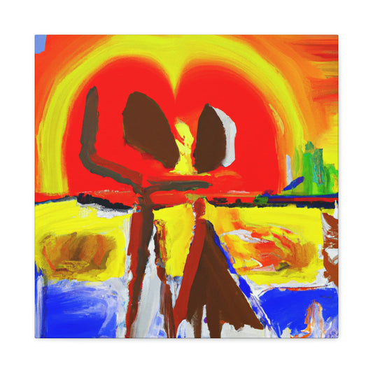 Love at Sunset - Canvas