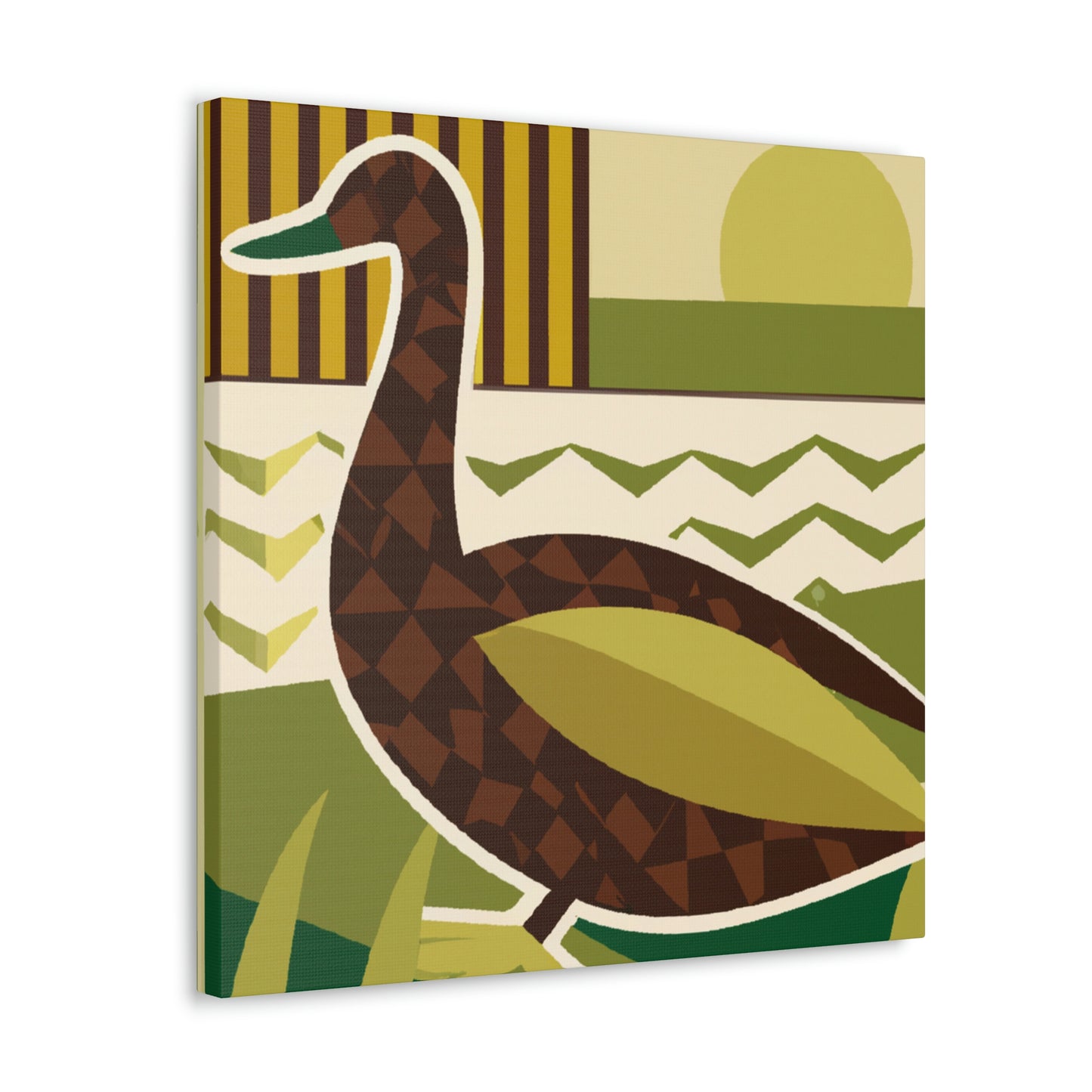 "A Quacking Art Deco" - Canvas