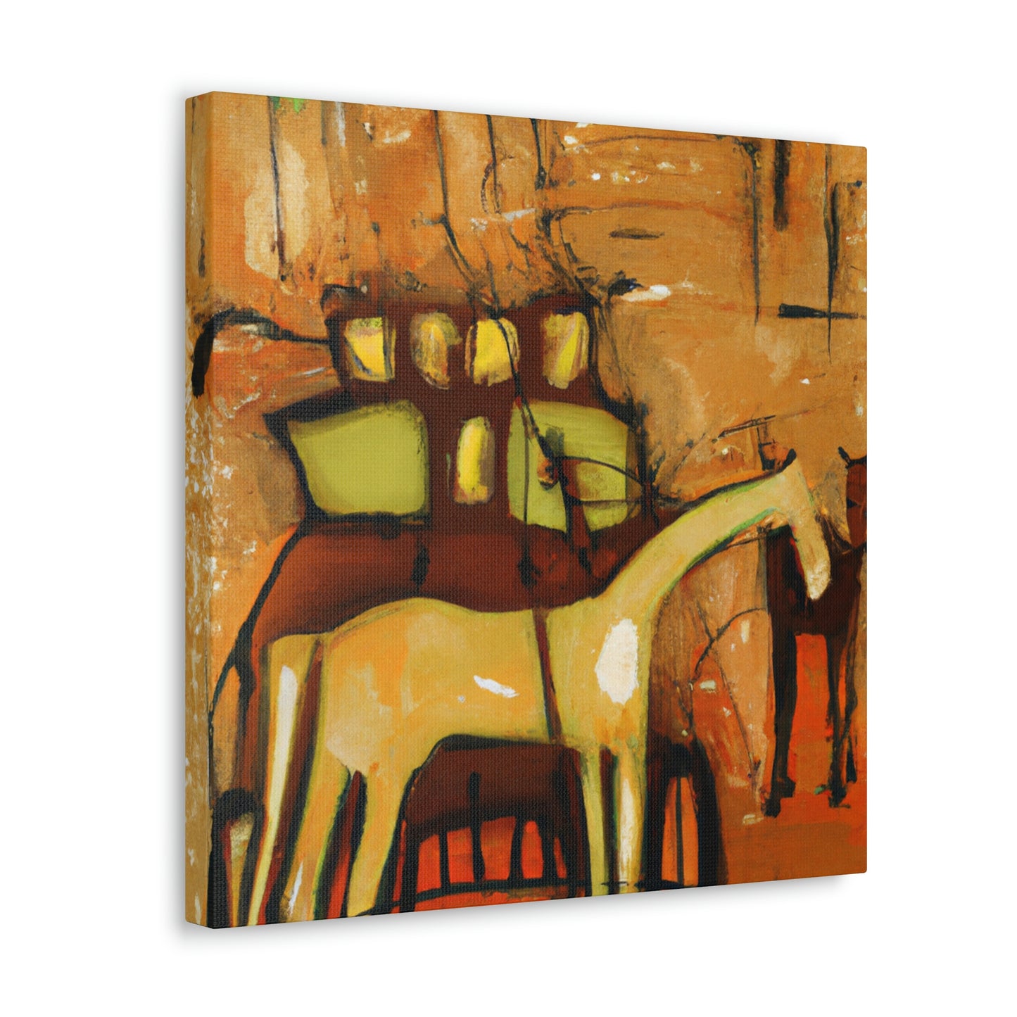 "Horse and Carriage Dawn" - Canvas