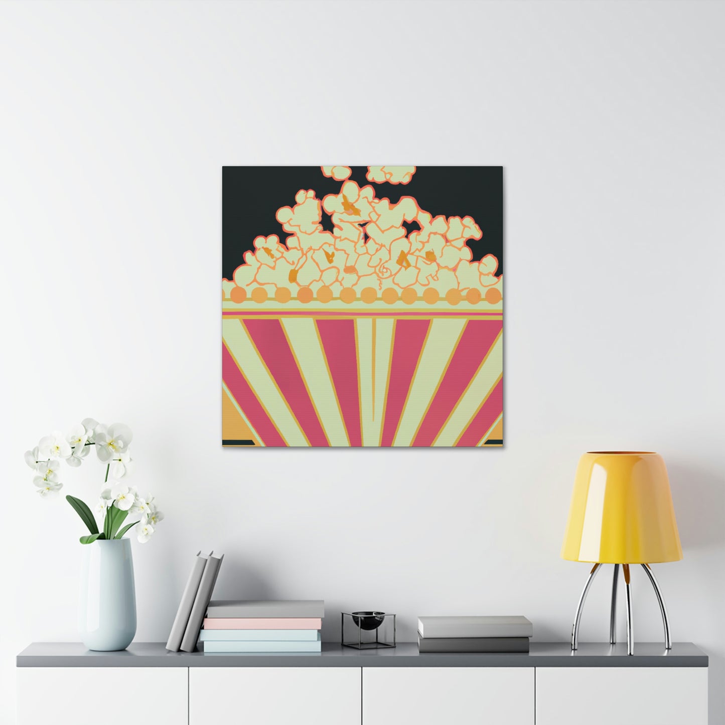 "Popcorn Palace in Flames" - Canvas