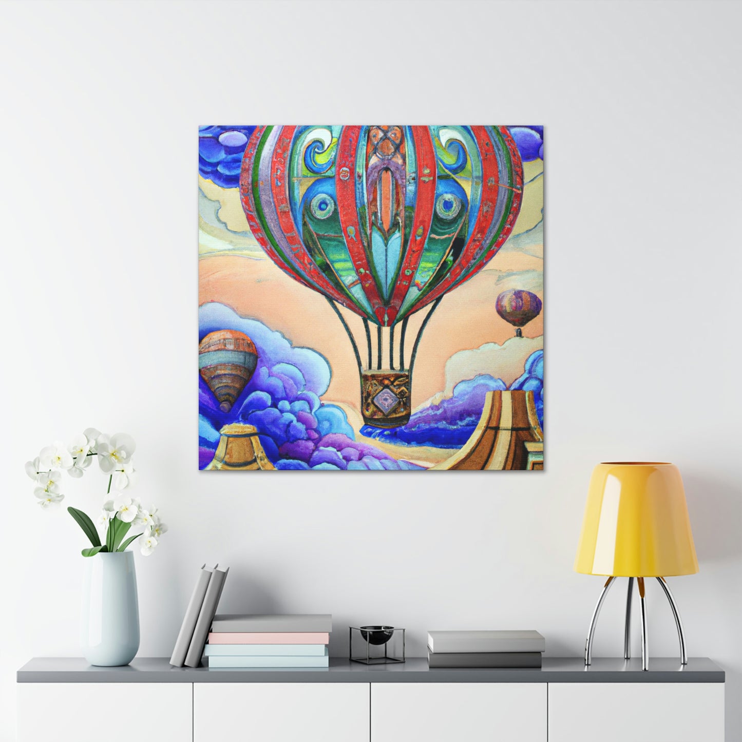 "Aerial Escapade Ballooning" - Canvas