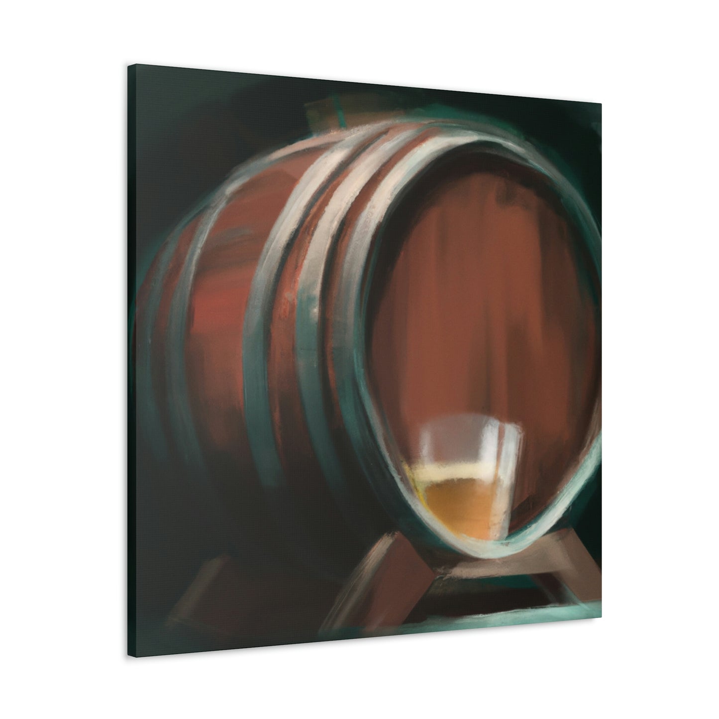 Whiskey in Oak Barrel - Canvas