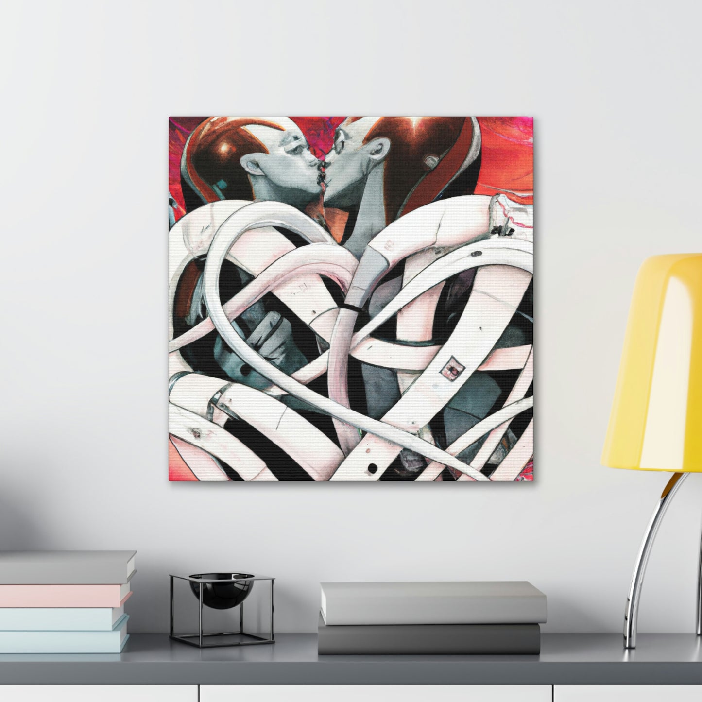 Intertwined Heart Bouquet - Canvas