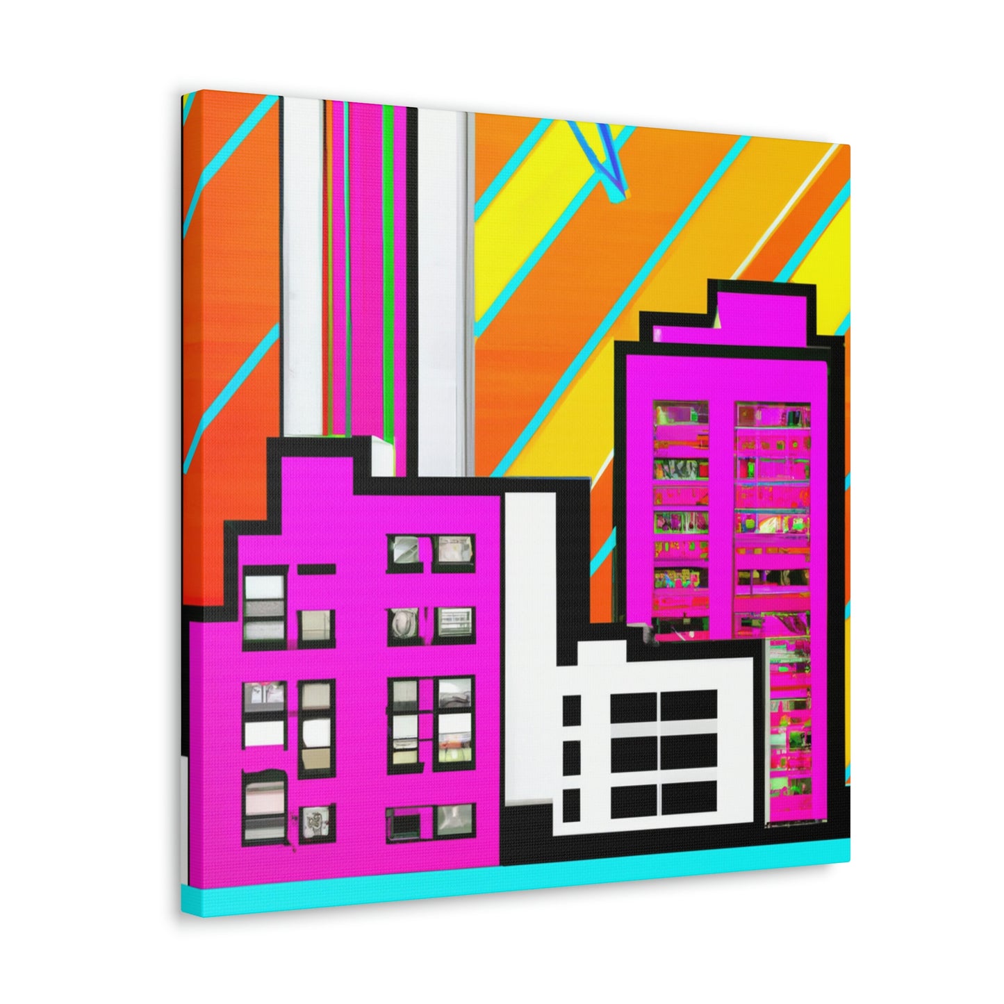 Modern Art Deco Delight - Canvas