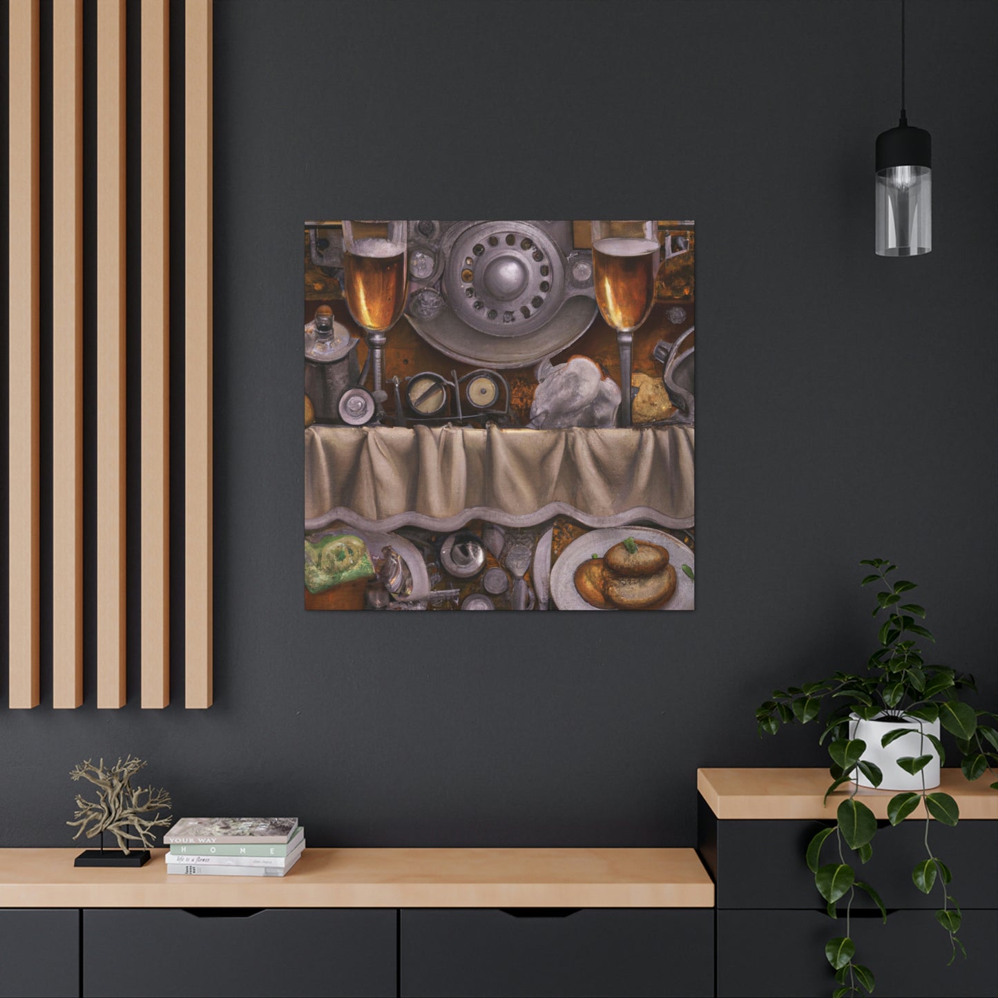 Steampunk Dinner Setting - Canvas