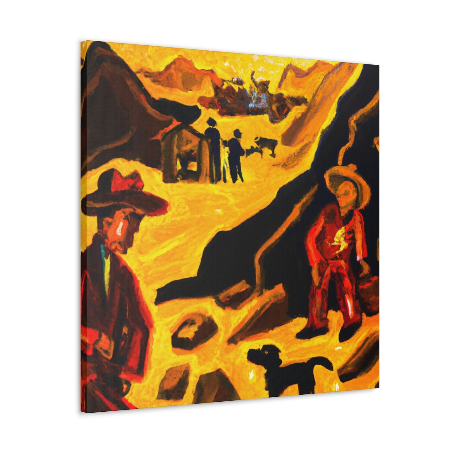 Gold Mine Ablaze - Canvas