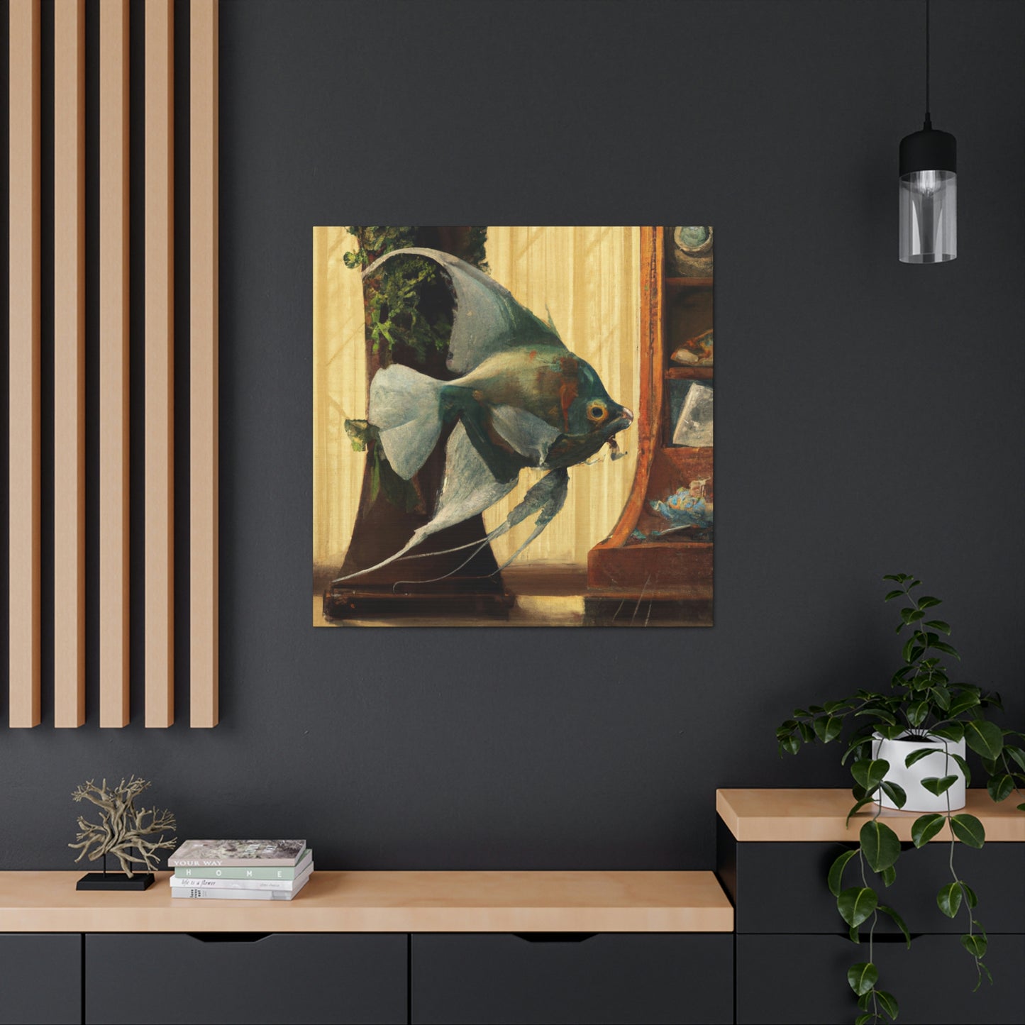 Ascend angelic fish - Canvas