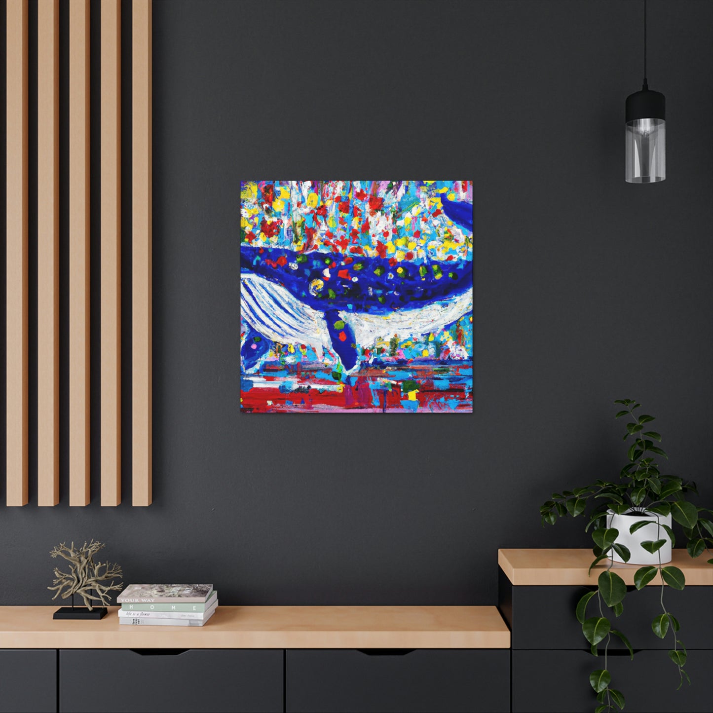 Whale in Motion﻿ - Canvas