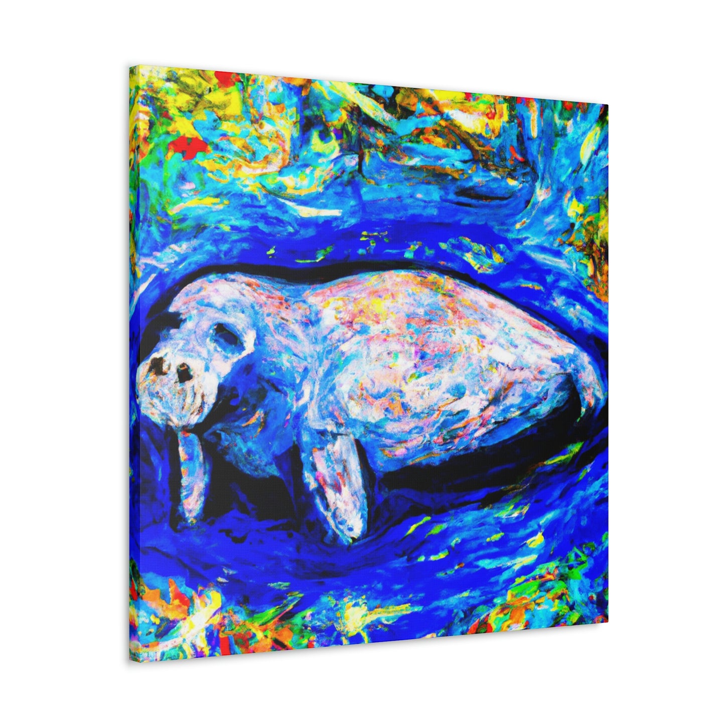 Manatee in Expressionism - Canvas