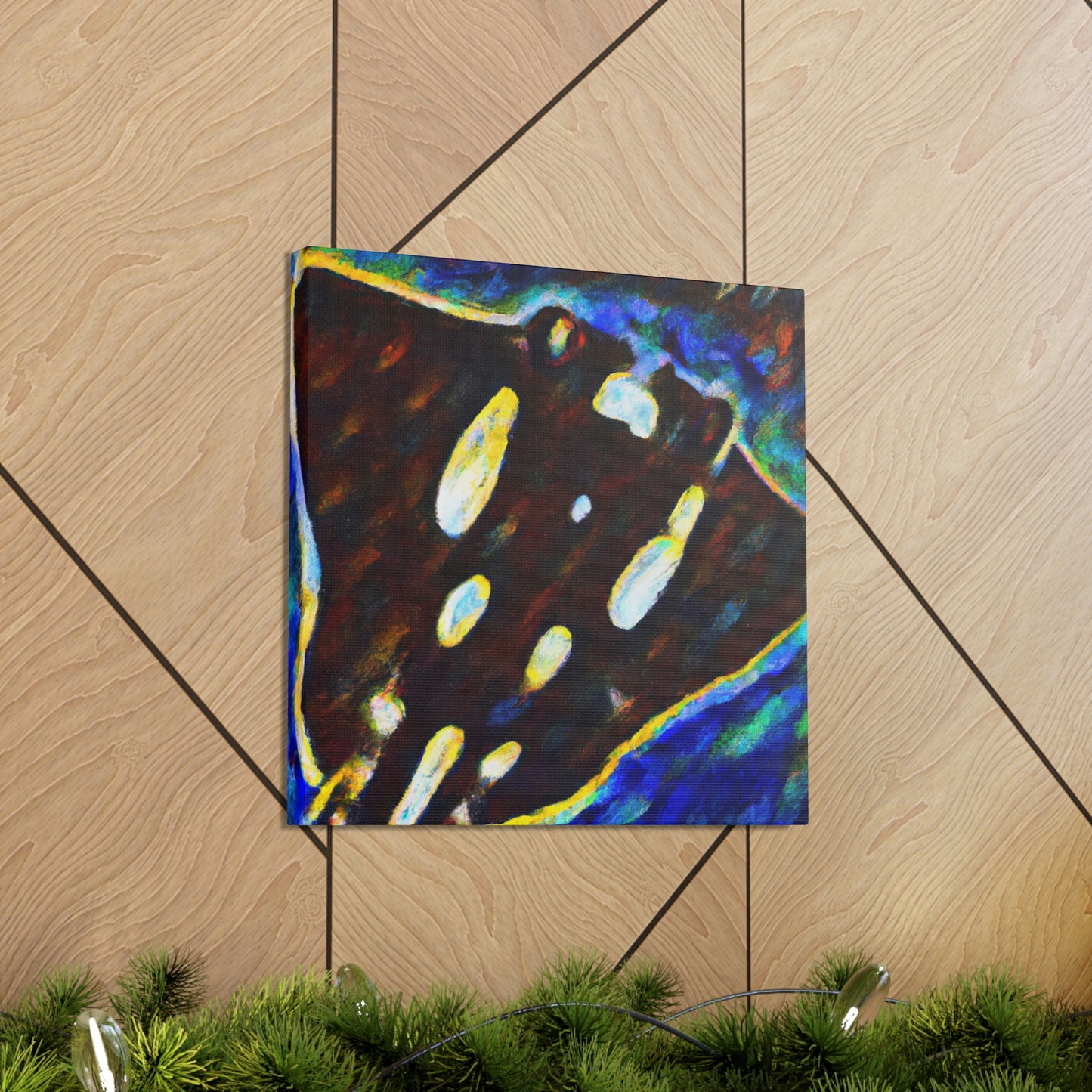 "Majestic Stingray Gliding" - Canvas