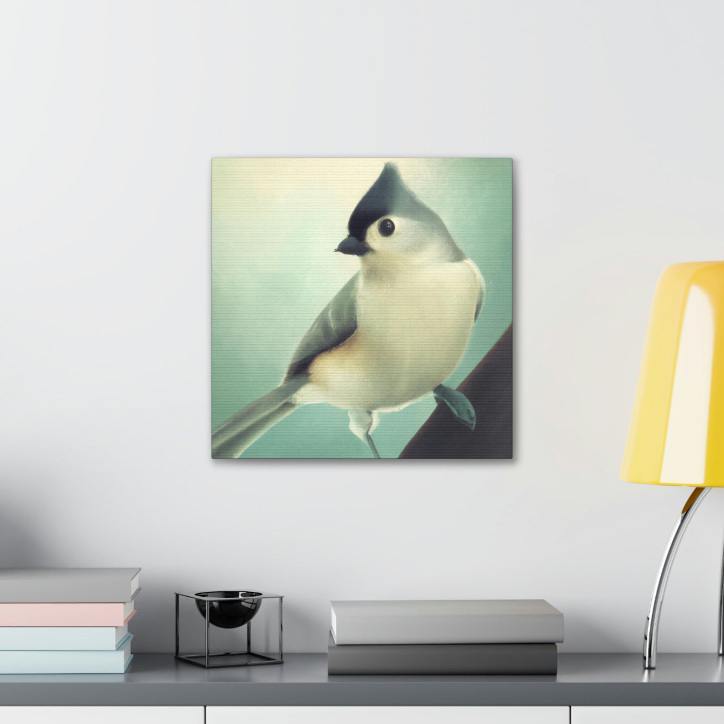 "Titmouse in Art Deco" - Canvas