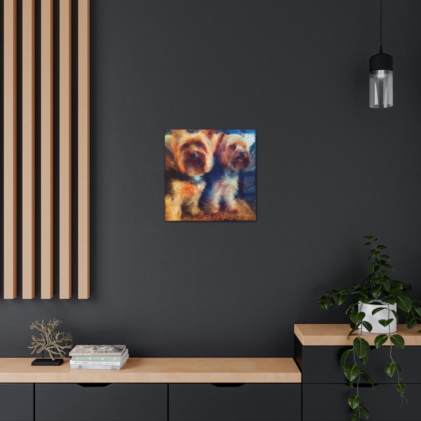 Puppy Love Impressionism - Canvas