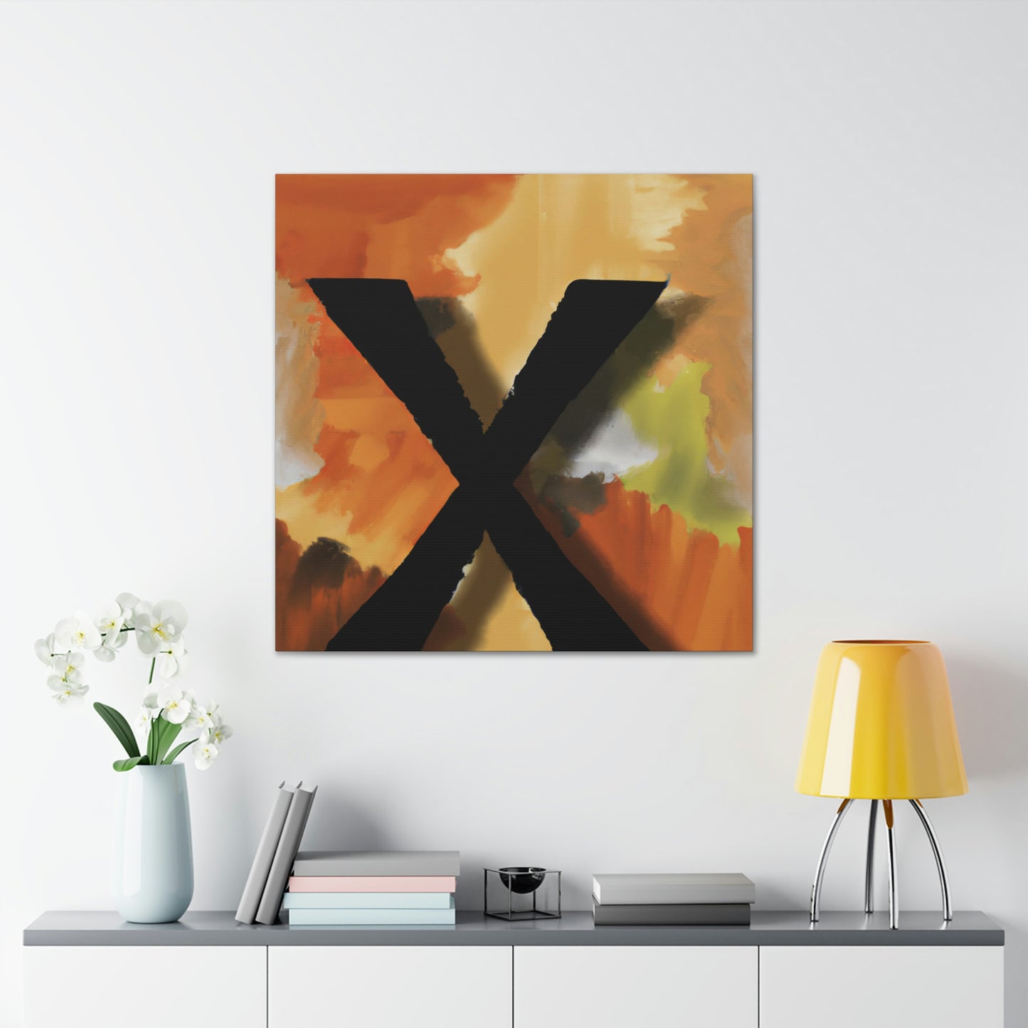 X in Reflection Series - Canvas