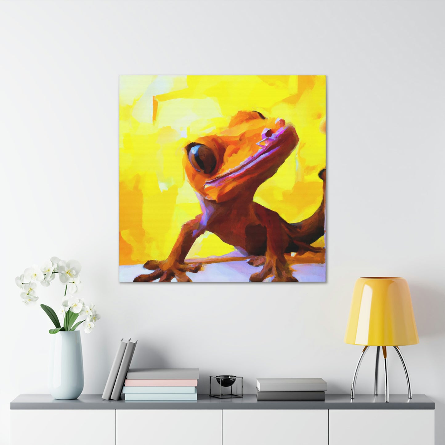 Gecko's Surreal Dream - Canvas