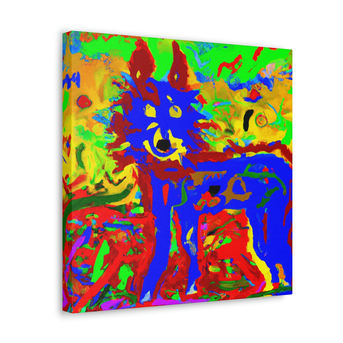 "Coyote Dance in Color" - Canvas