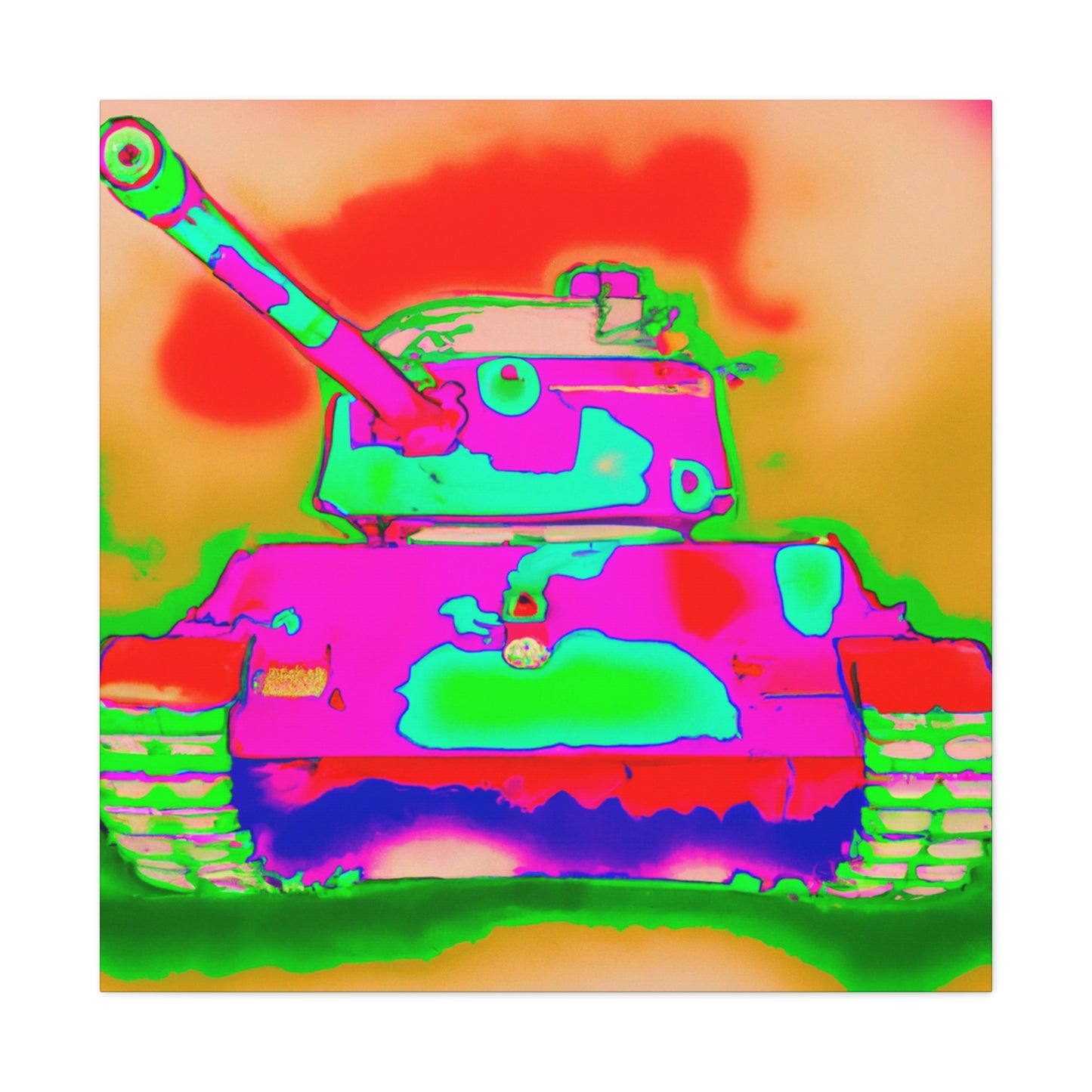 Tank Pop Explosion - Canvas