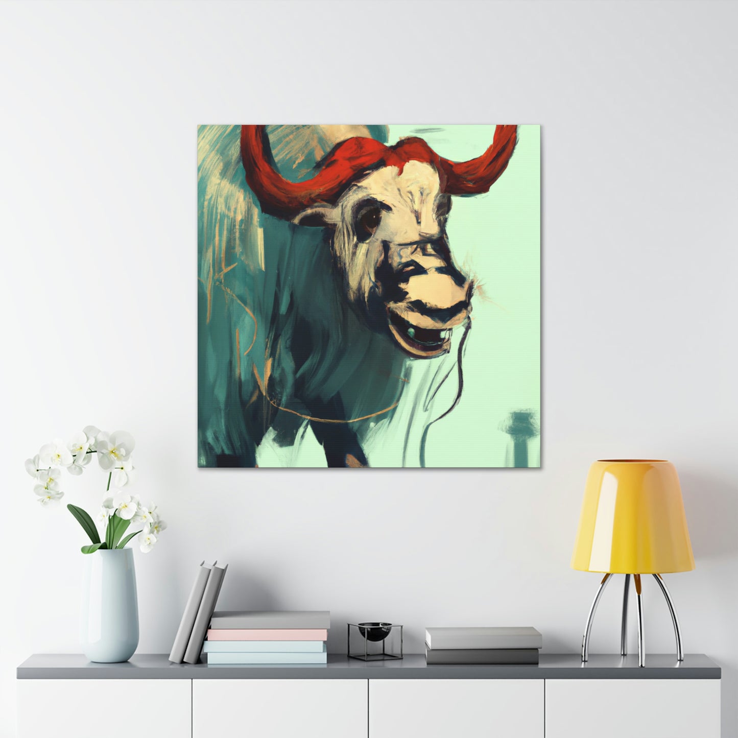 Yaks in the Wilderness - Canvas