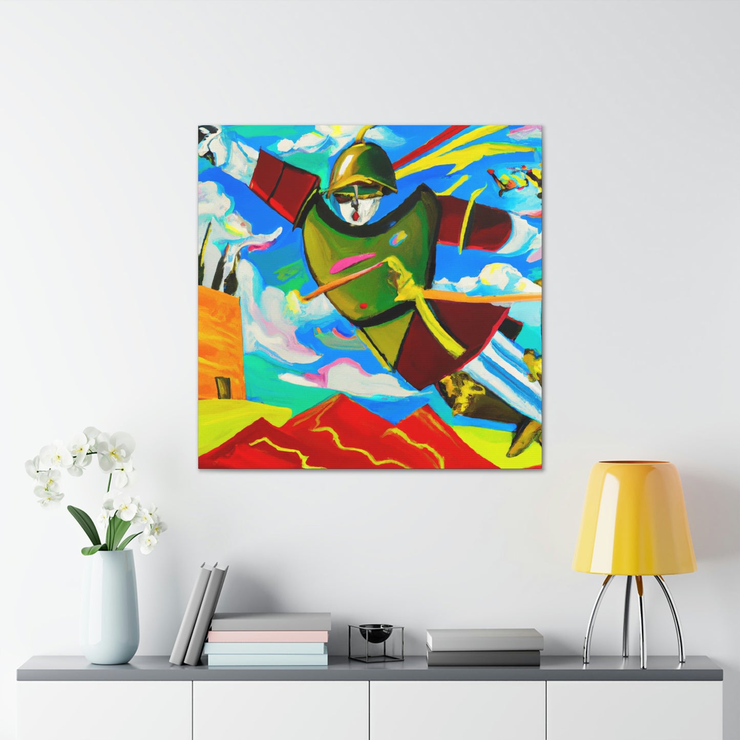 Soldier in Starlight. - Canvas