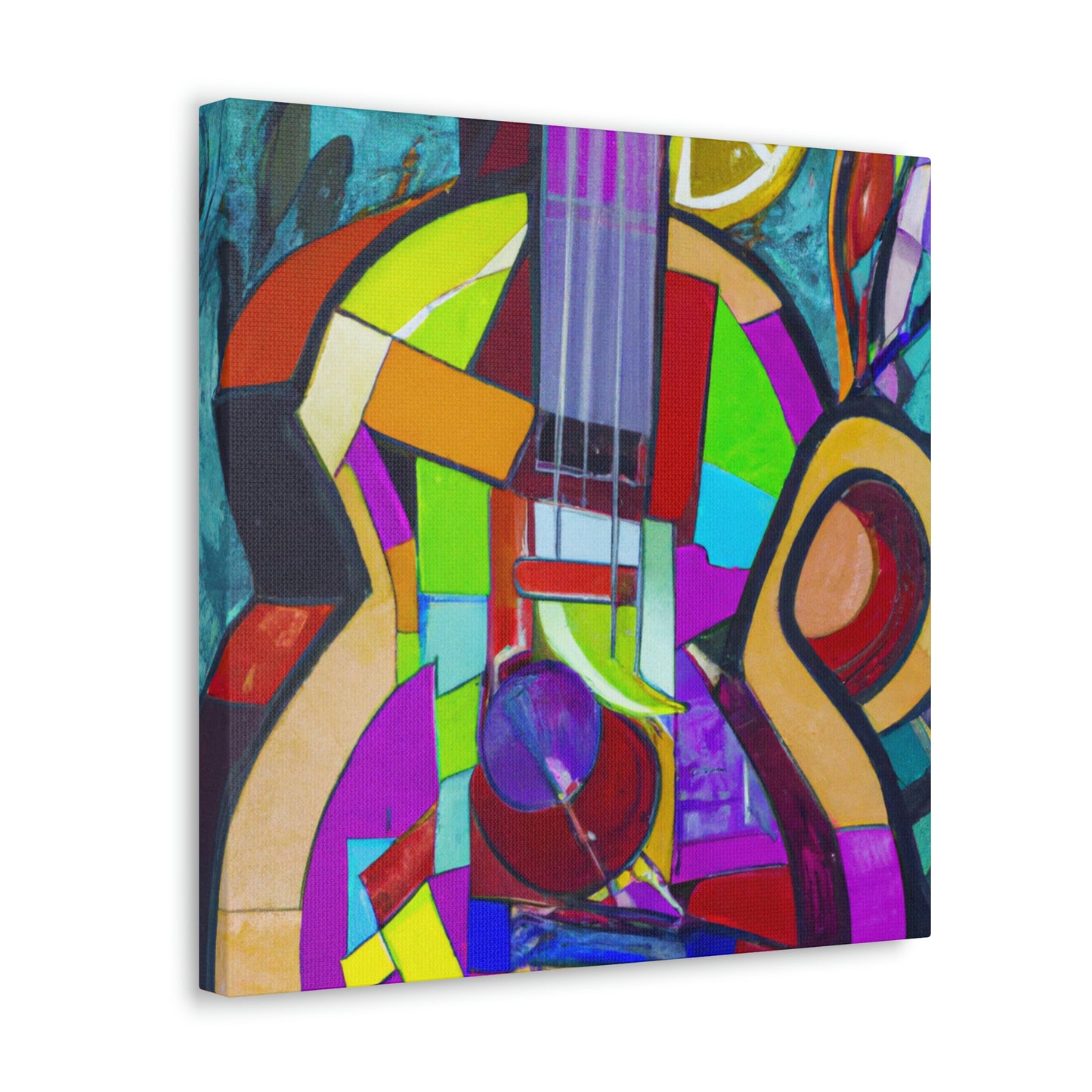 Mandolin in Moonlight. - Canvas