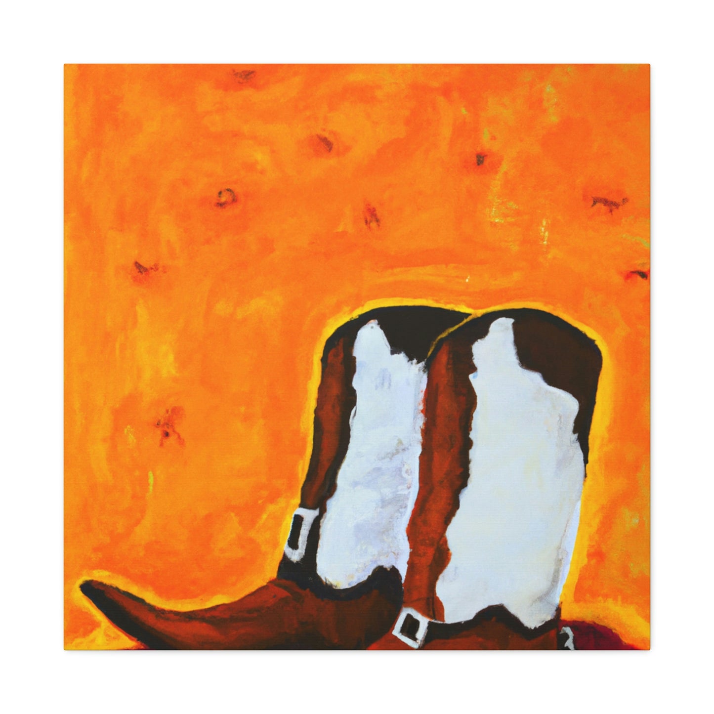 "Booted Western Cowboy" - Canvas - Canvas