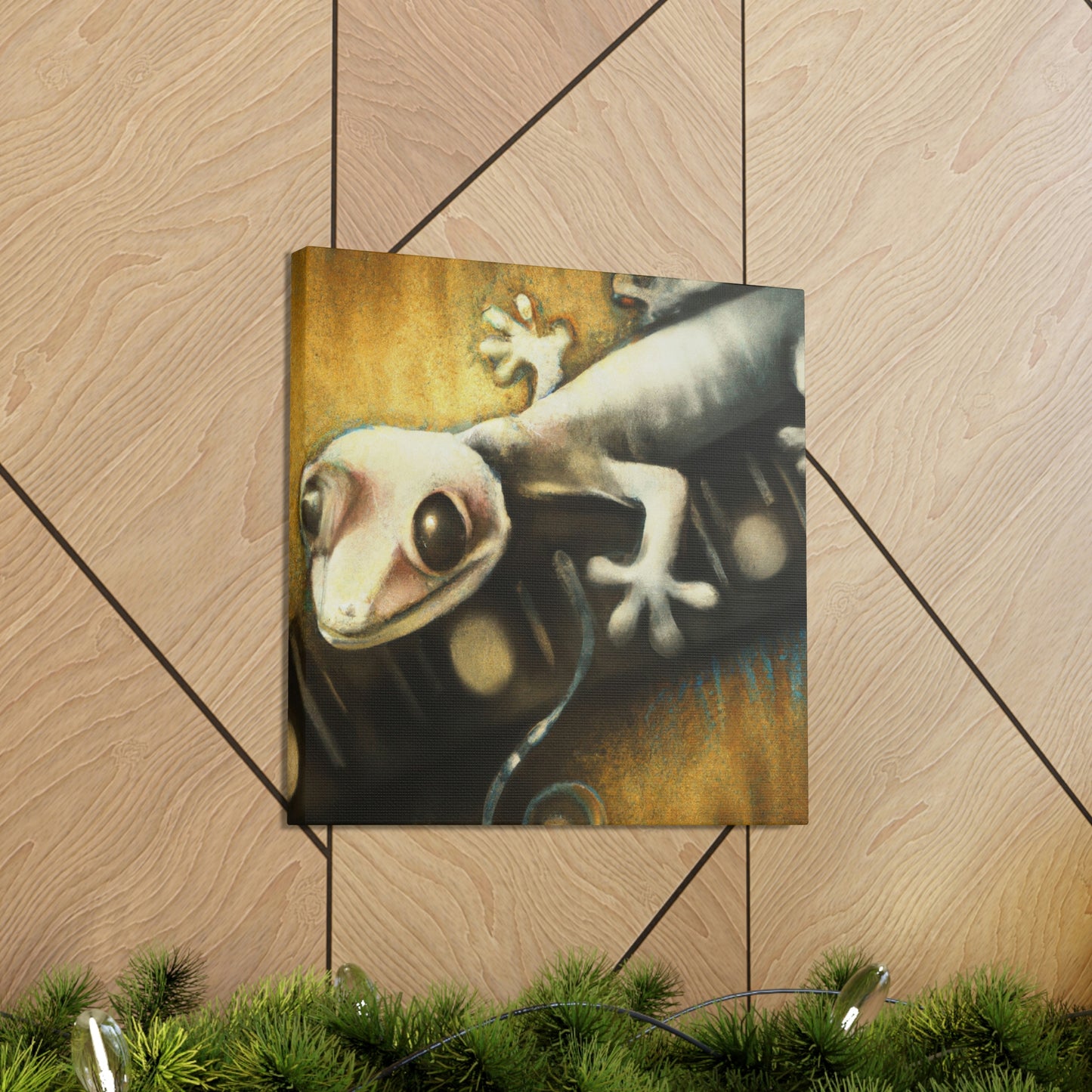 Gecko in the Mist - Canvas