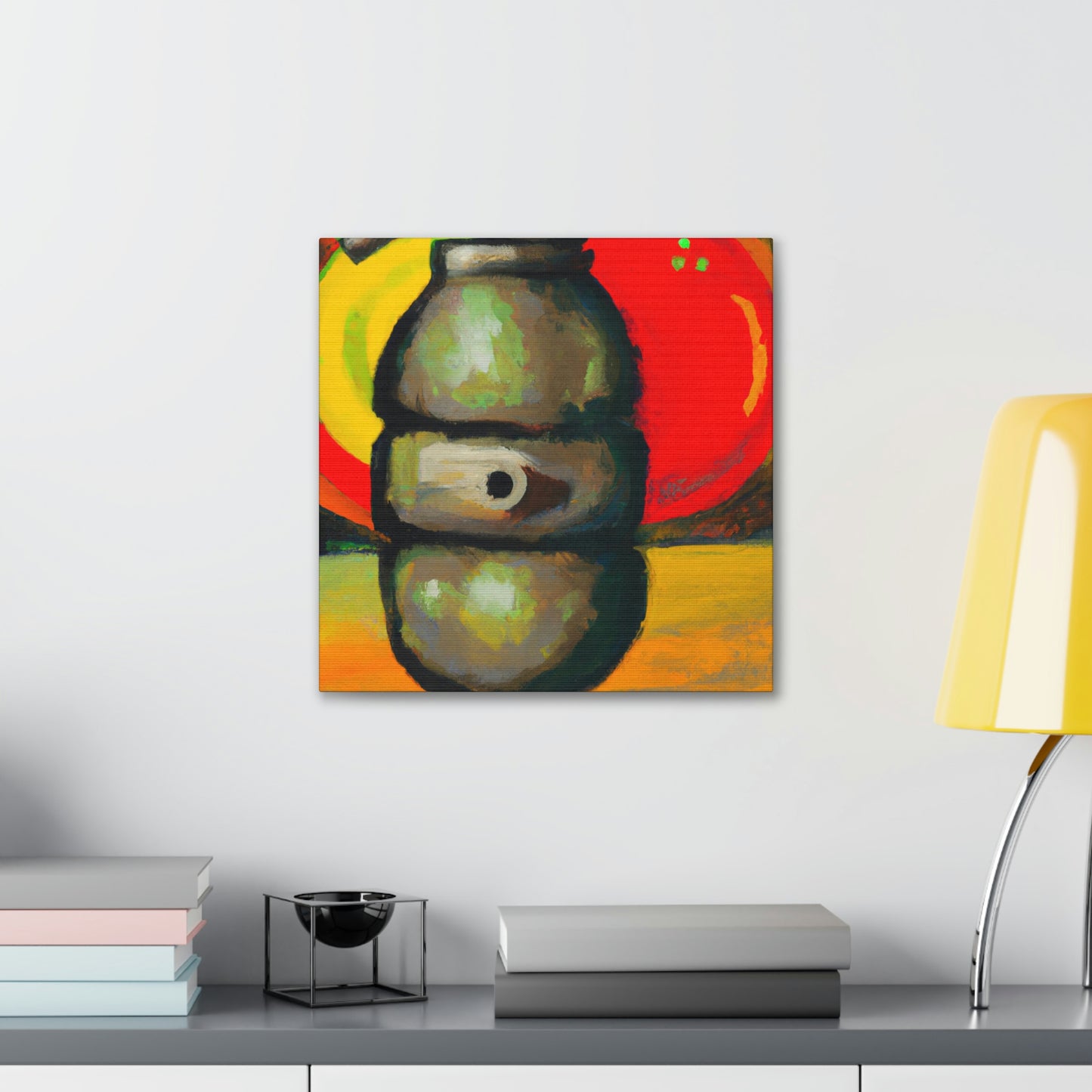 "Explosive Colorful Bomb" - Canvas