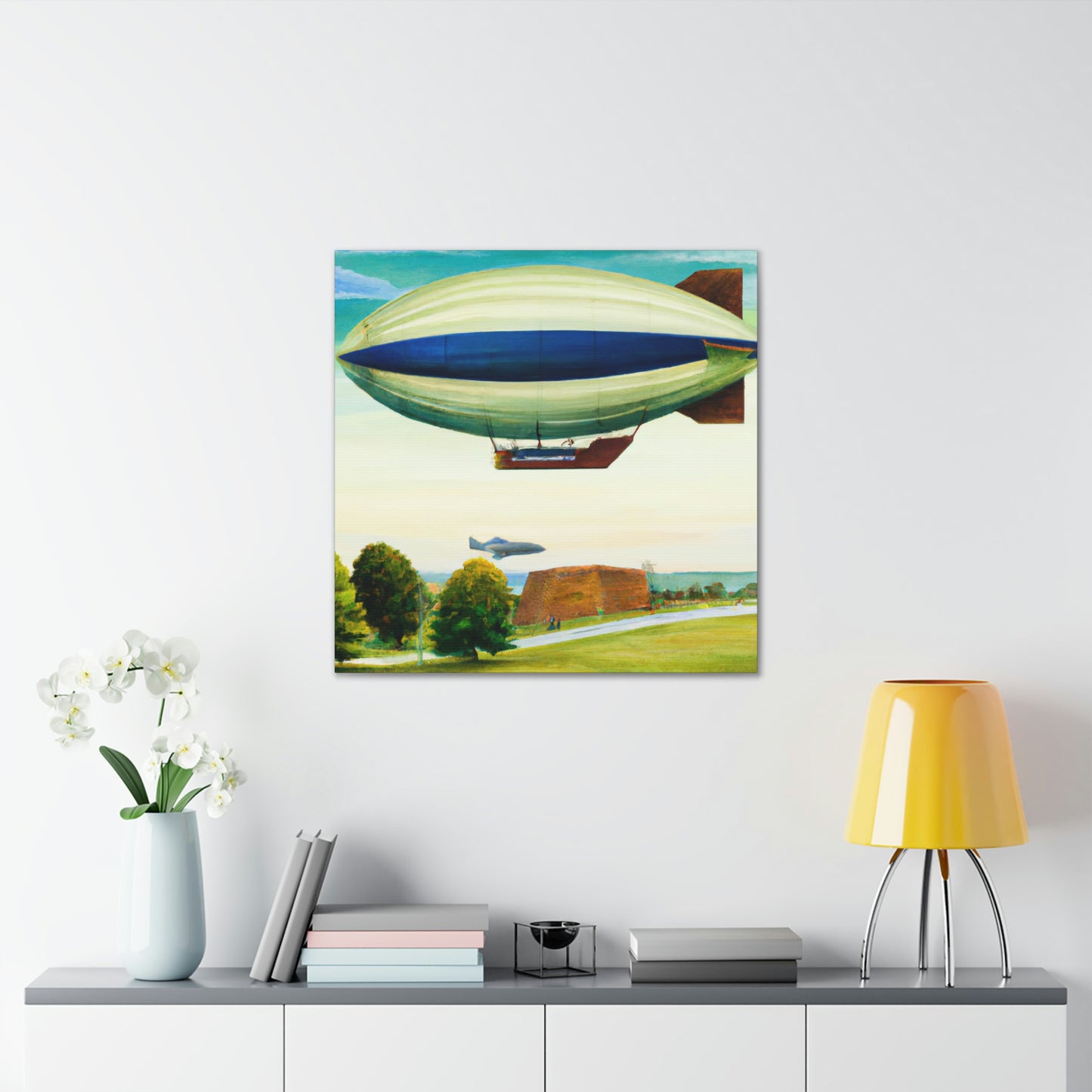 "Blimp in the Sky" - Canvas