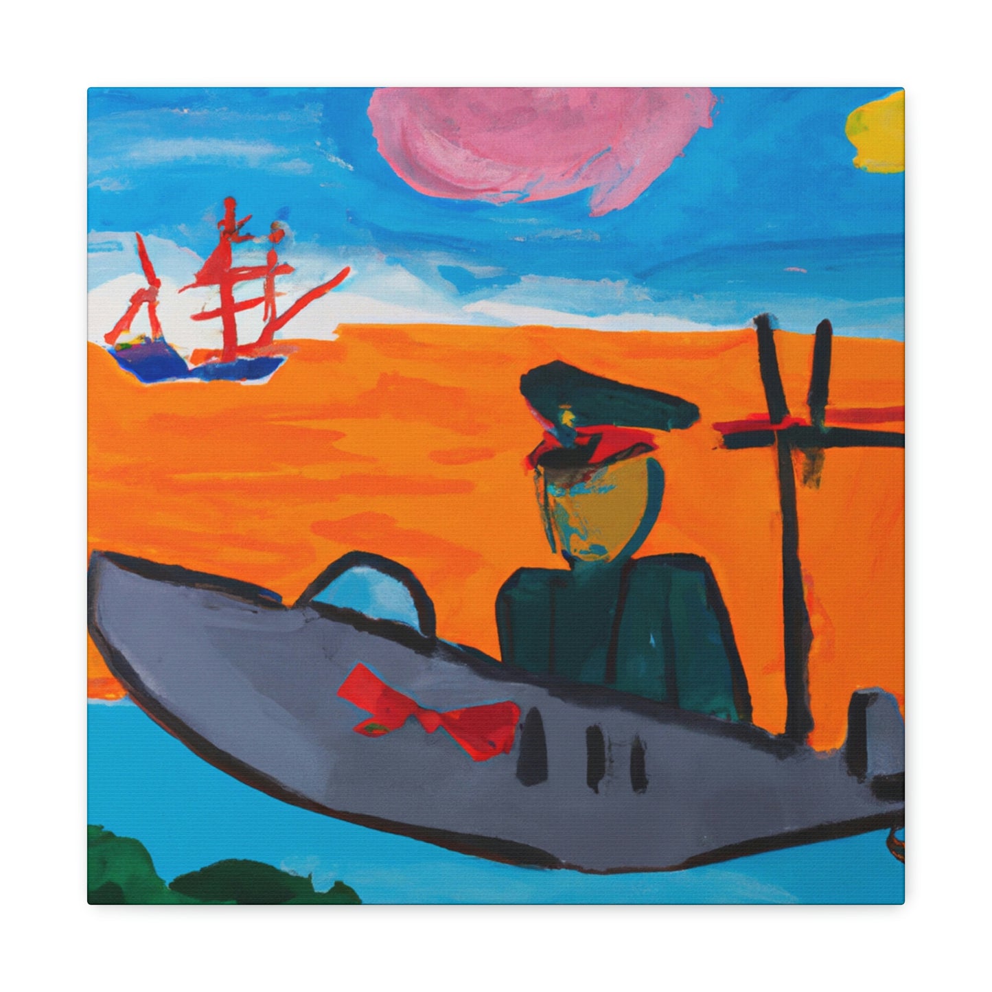 "Seabee in Fauvism" - Canvas