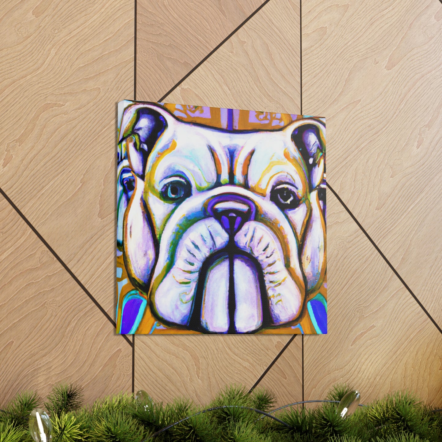 "Bulldog's Deco Dream" - Canvas