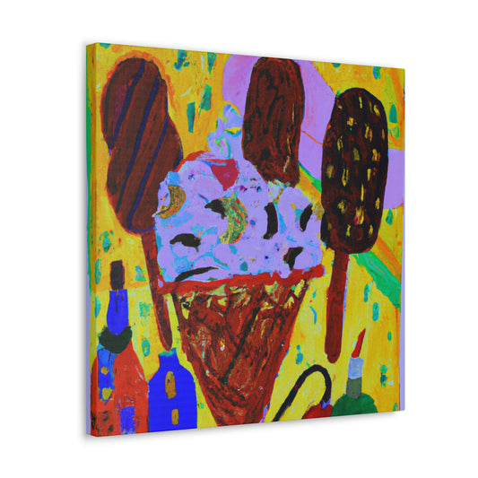 "Fauvist Ice Cream Treat" - Canvas