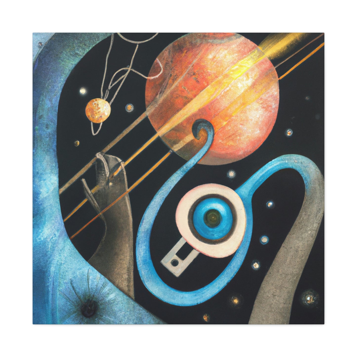 Pluto: Cosmic Deco - Canvas