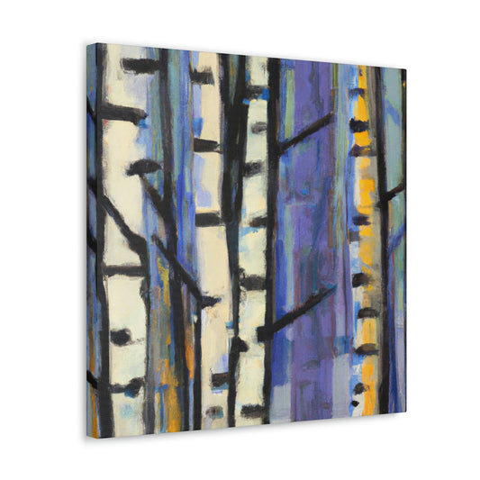 Birch Tree Expressionism - Canvas