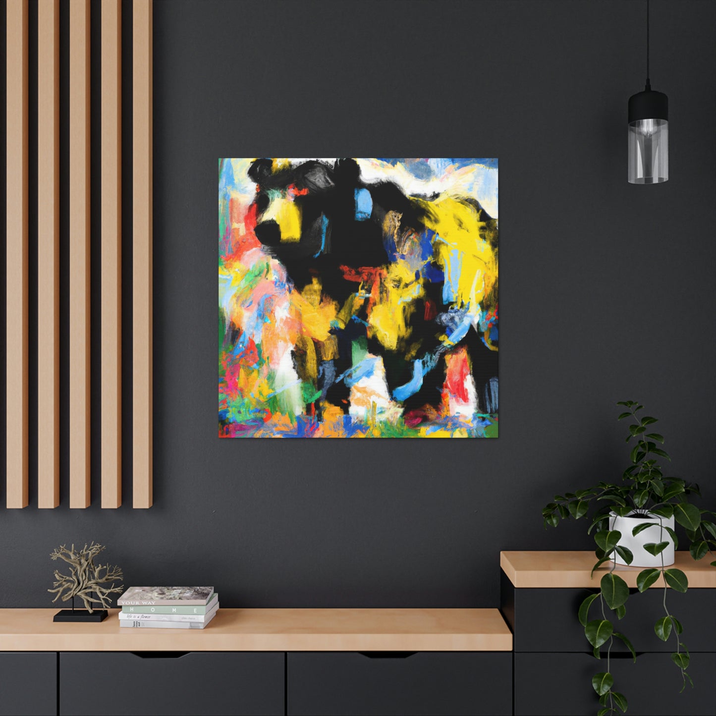 Black Bear Expressionism - Canvas