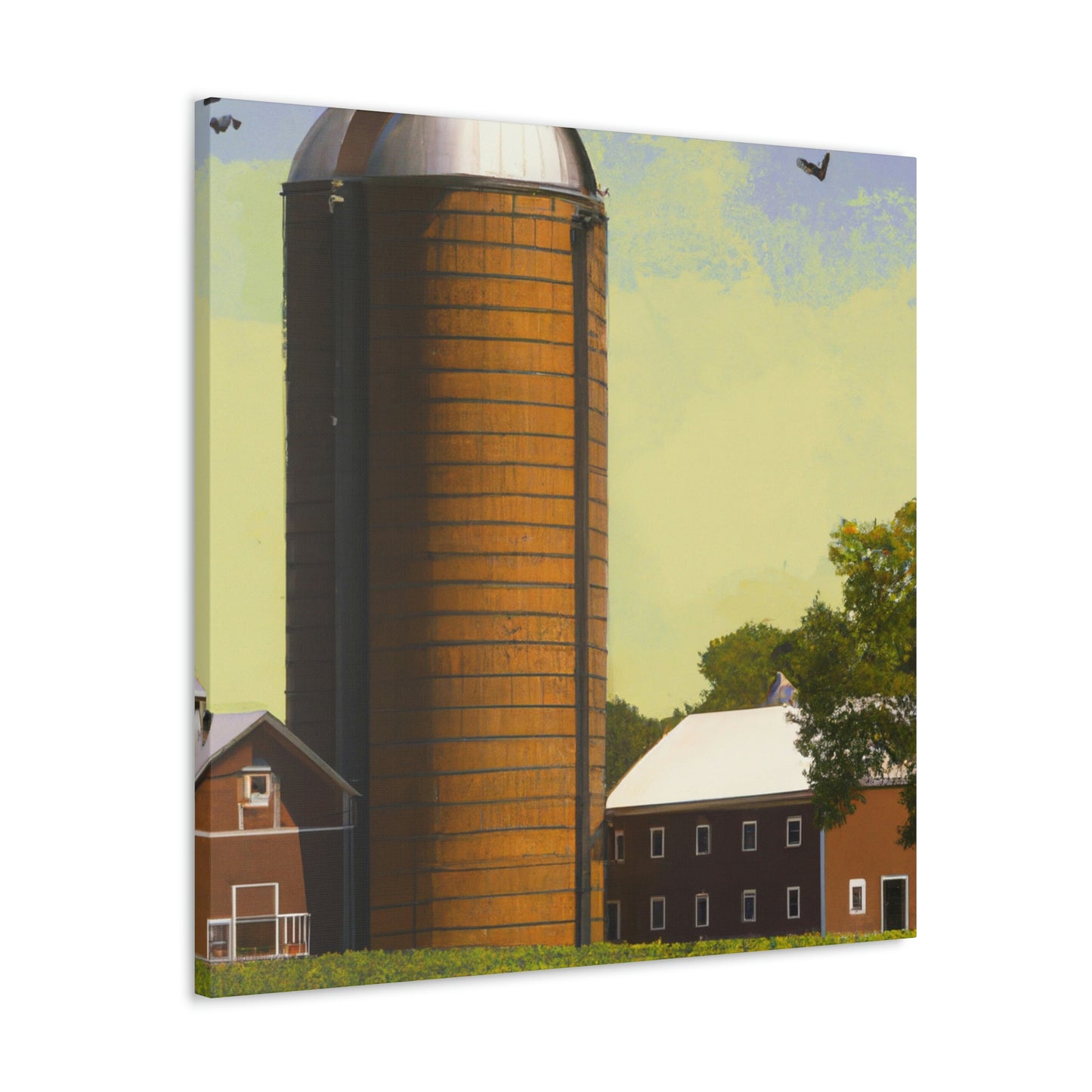 "Silo in the City" - Canvas